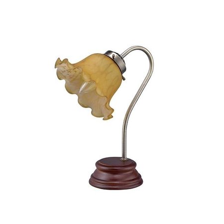 ORE INTERNATIONAL ORE International KT-193 11.65 in. Shade Victorian Goose Neck Table Lamp; Amber KT-193